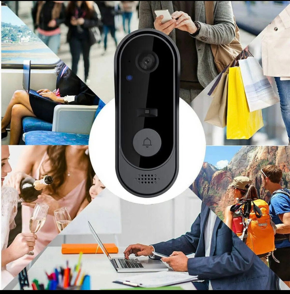 Sonnette Connecetée Étanche avec caméra HD et Wifi Sécurisée™