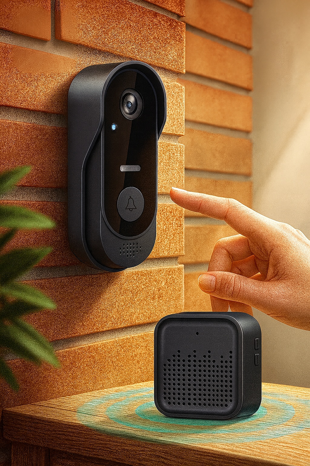 Sonnette Connecetée Étanche avec caméra HD et Wifi Sécurisée™